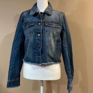 Crop jean coat